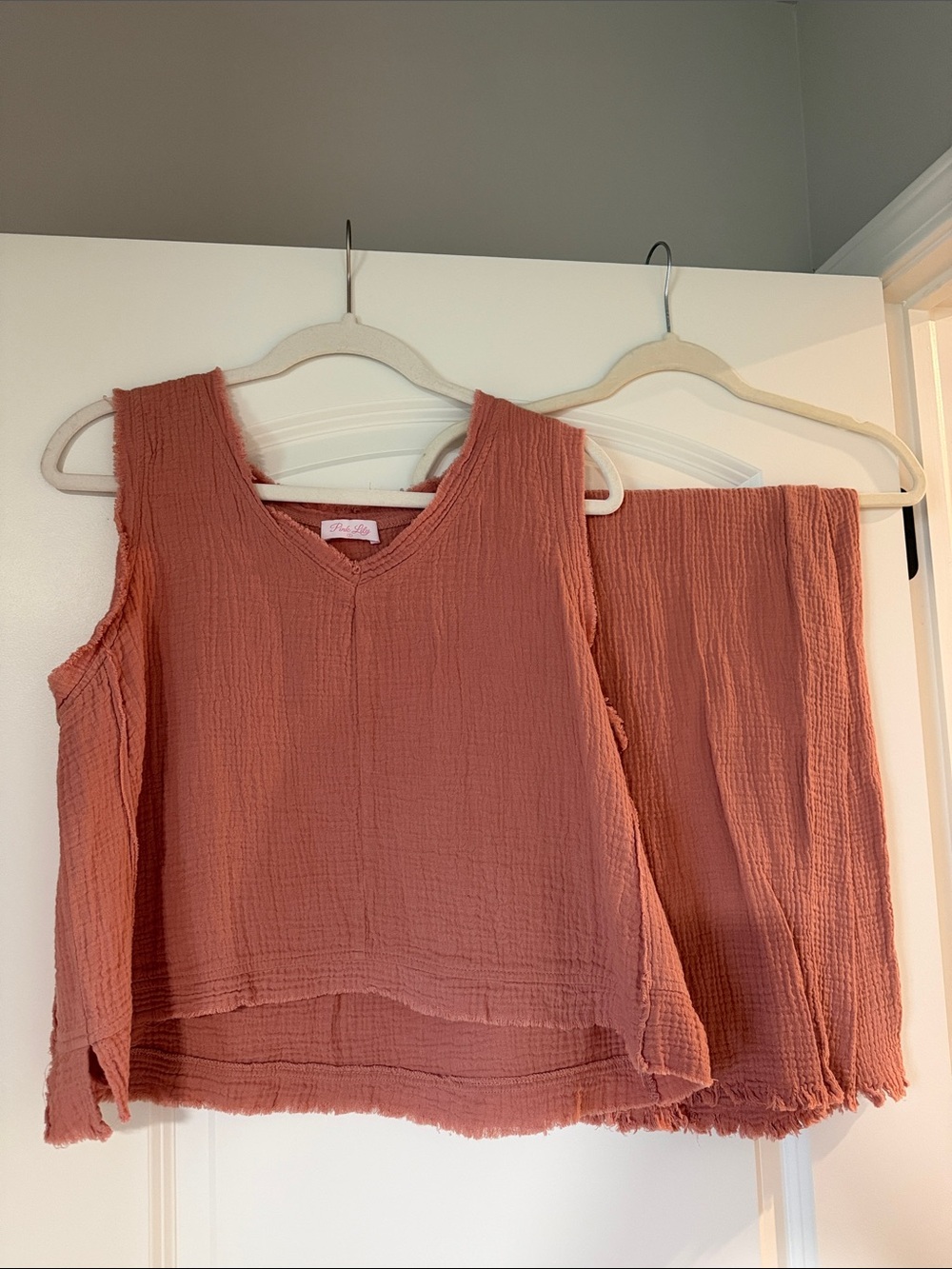 Pink Lily Dusty Rose Sleeveless Wide-Leg Jumpsuit - Picture 2 of 8